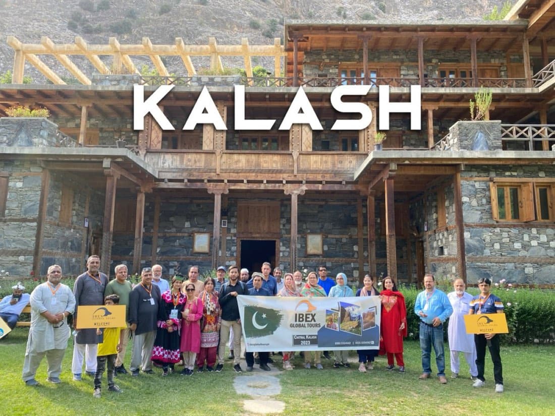 IBEX travellers in Kalash