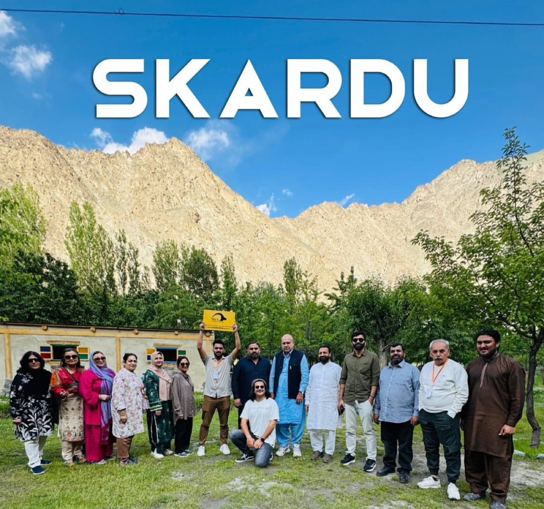 IBEX travellers in Skardu